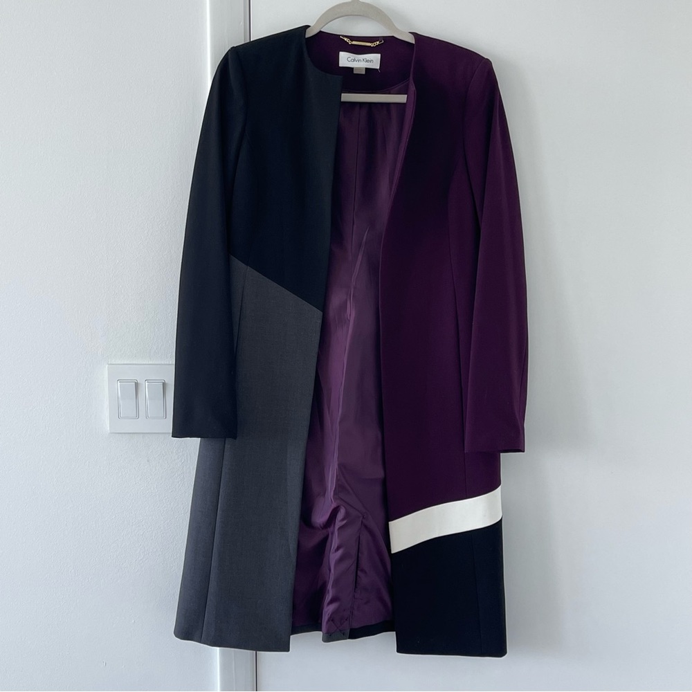 SALE 🚨 Calvin Klein Long Blazer Topper Jacket
